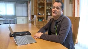 Jean-Yves Anthoine-Milhomme, habitant confiné à La-Balme-de Silllingy en Haute-Savoie.
