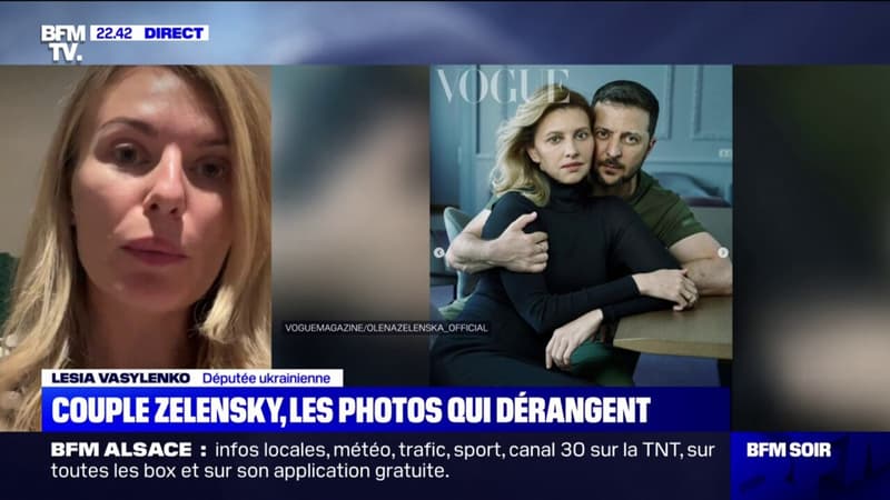 Lesia Vasylenko, députée ukrainienne, réagit après la parution de photos du couple présidentiel dans le magazine Vogue