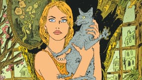 Détail de la couverture du Chat du Rabbin 8