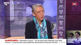 Elisabeth Borne, la ministre du Travail, est revenue sur la fin de l'obligation de télétravailler