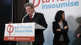 Jean-Luc Mélenchon et Manon Aubry, le soir des résultats des élections européennes, le 26 mai 2019.