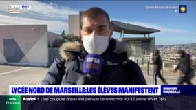 Covid-19: les élèves d'un lycée du 15e arrondissement de Marseille manifestent