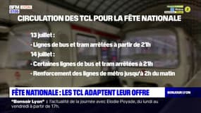 14-Juillet à Lyon: les TCL adaptent leur offre