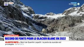 Hautes-Alpes: record de fonte pour le glacier Blanc en 2022