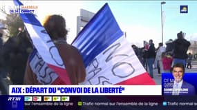 Aix-en-Provence: départ du "Convoi de la liberté"