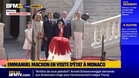 Emmanuel Macron en visite d'état à Monaco en prélude de la conférence de Nice sur l'océan.