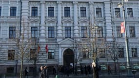 Vue du tribunal de Vilnius. 