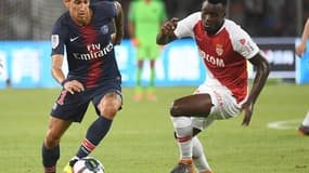Angel Di Maria (à gauche) était en grande forme face à Monaco, lors du Trophée des champions. 