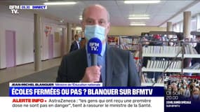 Jean-Michel Blanquer: la fermeture des écoles en Ile-de-France n'est "pas du tout le scénario privilégié"