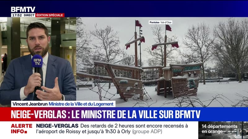 Marschall Truchot : Neige-verglas, le ministre de la Ville sur BFMTV - 07/01