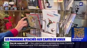 Les Parisiens attachés aux cartes de voeux