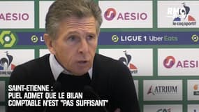 Saint-Etienne : Puel admet que le bilan comptable "n'est pas suffisant"
