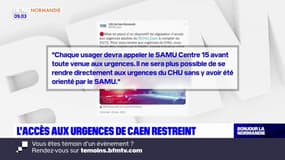 Caen: l'accès aux urgences restreint