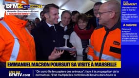 Emmanuel Macron à l'inauguration du chantier d'agrandissement de la gare Saint-Charles