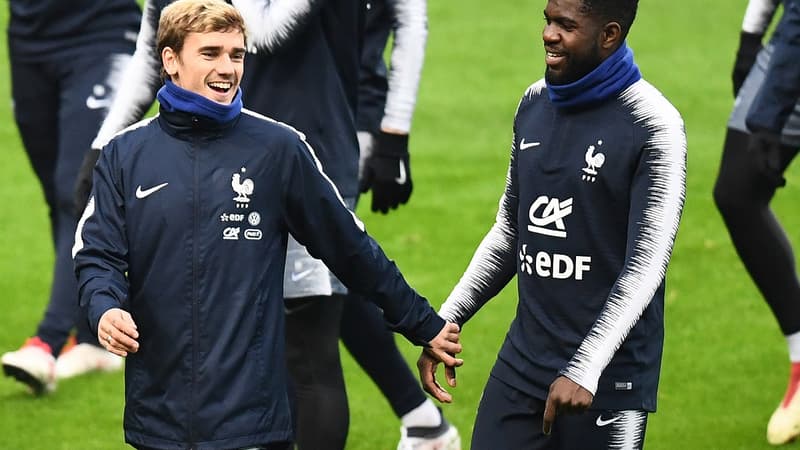 Samuel Umtiti et Antoine Griezmann