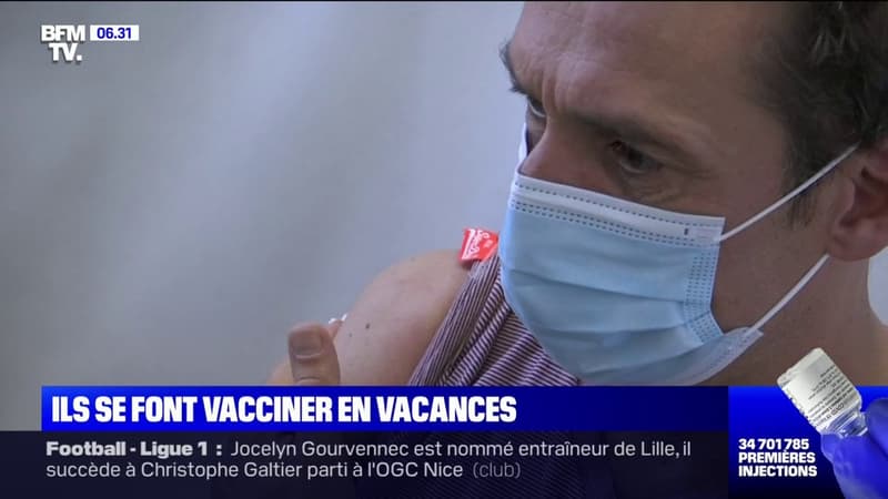 Ils se font vacciner contre le Covid-19 sur leur lieu de vacances