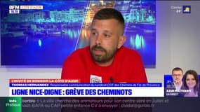 Ligne Nice-Digne-les-Bains: Thomas Hernandez revient sur la grève des cheminots qui aura lieu tous les dimanches et lundis