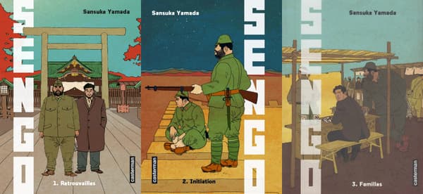 Les couvertures des trois premiers tomes "Sengo"