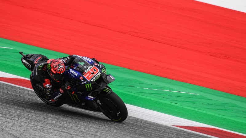 Fabio Quartararo lors du Grand Prix d'Autriche, samedi 20 août 2022.