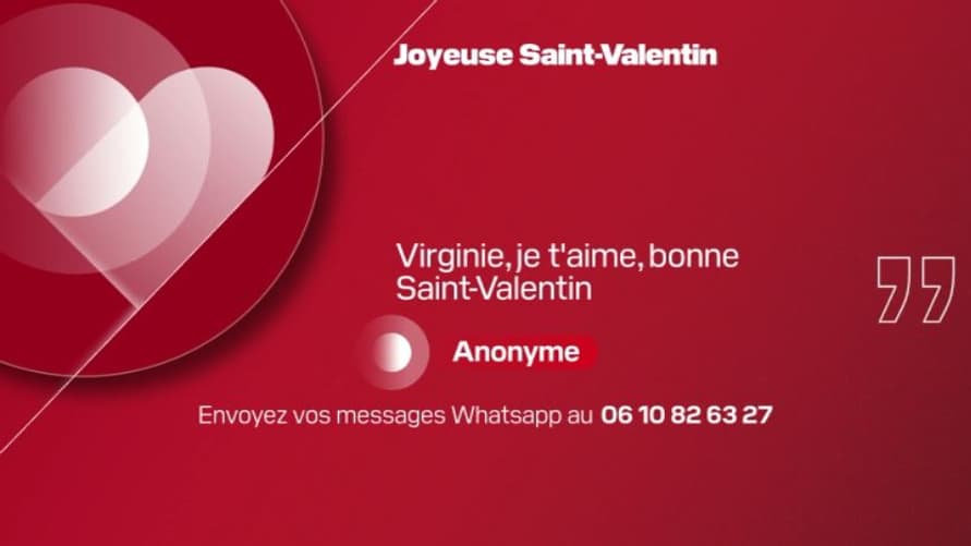 Message de Saint-Valentin, BFM Normandie