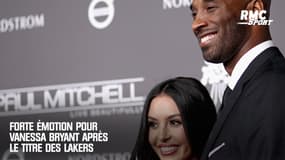 NBA : "J'aimerais que Kobe et Gianna soient là pour voir ça", Vanessa Bryant émue après le titre des Lakers