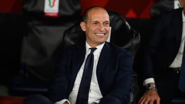 Massimiliano Allegri lors de la finale de la Coupe d'Italie remportée par la Juventus contre l'Atalanta (1-0), le 15 mai 2024