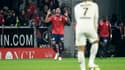Un "supporter" de Manchester United à Lille, pour le match contre le PSG
