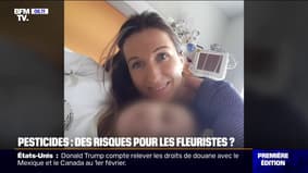 Laure, ancienne fleuriste, a perdu sa fille à cause d'une leucémie, suite à une exposition in utero aux pesticides contenus dans les fleurs.