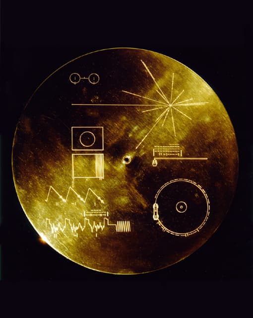 La pochette du Golden Records, gravée sur de l'or il y a 40 ans. La pochette du Golden Records, gravée sur de l'or il y a 40 ans.