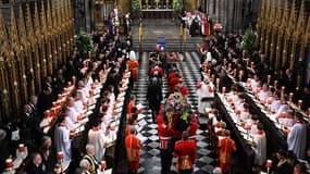 L'abbaye de Westminster lors des funérailles d'Elizabeth II, le 19 septembre 2022.