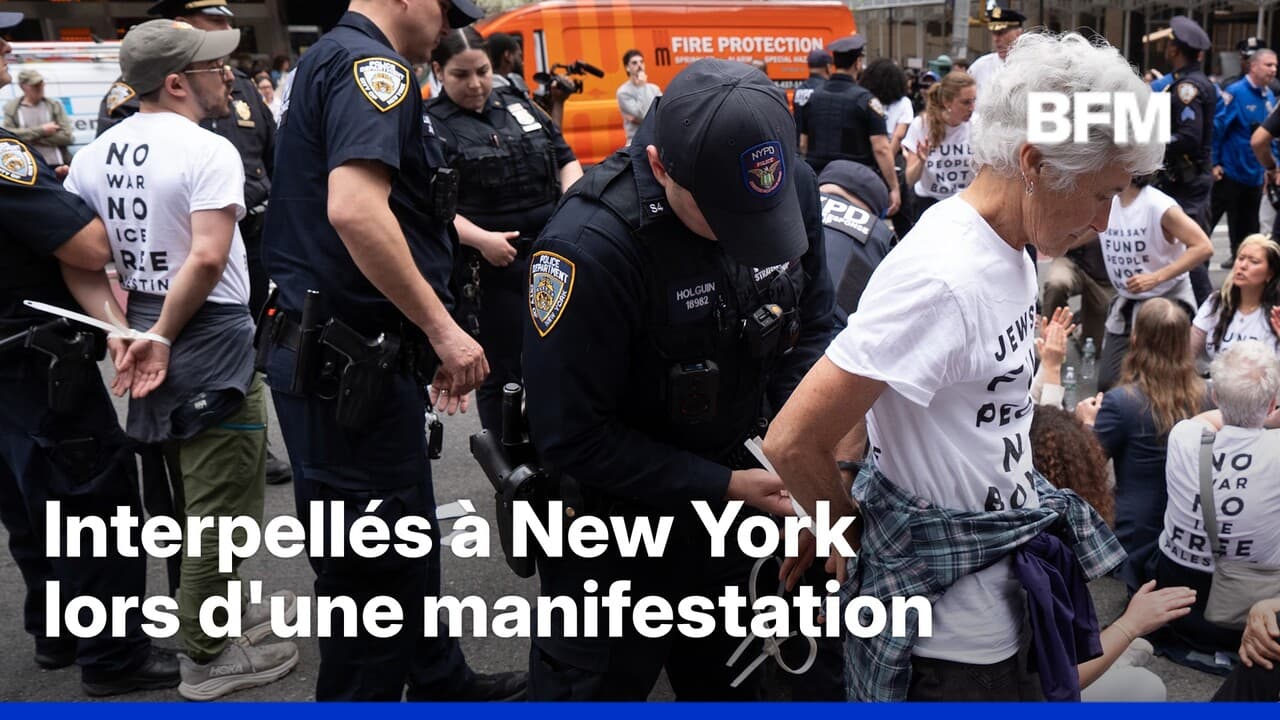 À New York, plus de 90 militants pro-palestiniens interpellés lors d'une manifestation contre le soutien militaire américain à Israël