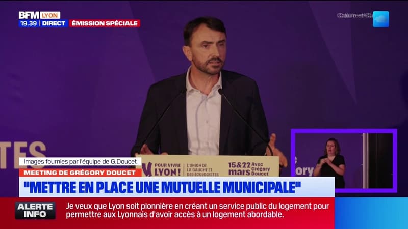 Élection municipale à Lyon: "Ce qui nous lie, c'est notre amour pour Lyon", déclare Grégory Doucet, maire sortant de la ville et candidat à sa réélection