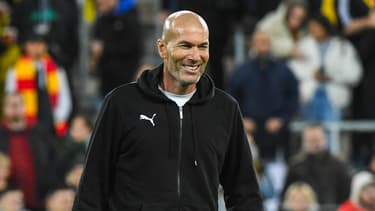 Zinédine Zidane le 31 octobre 2023 à Lens
