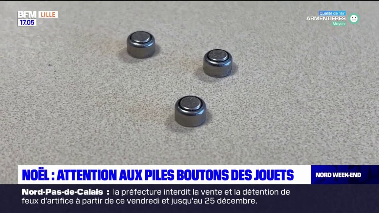 Hauts-de-France : Alerte sur les piles « bouton » à l'approche des fêtes de  Noël