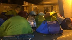 Un campement de migrants porte de la Chapelle