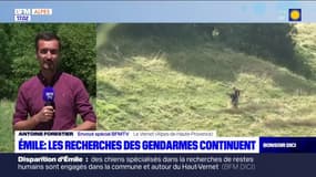 Disparition d'Émile: les recherches des gendarmes continuent