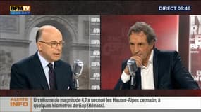 Bernard Cazeneuve face à Jean-Jacques Bourdin en direct