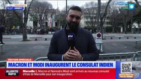 Marseille: Macron et Modi se dirigent vers la tour CMA CGM