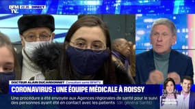 Coronavirus: une équipe médicale à Roissy - 25/01