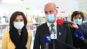 Le ministre de l'Éducation Jean-Michel Blanquer le 7 mai 2021 à Orléans.