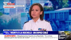 Manifestation contre les mégabassines: "Les 3.000 policiers et gendarmes mobilisés aujourd'hui à La Rochelle ont à faire face à des exactions, à des violences", déclare Sonia Fibreuil