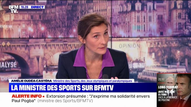 Amélie Oudéa-Castéra sur les affaires à la Fédération française de Football: 