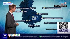 Météo Rhône: beaucoup de nuages et parfois des orages dans la journée de mardi, jusqu'à 26°C à Lyon