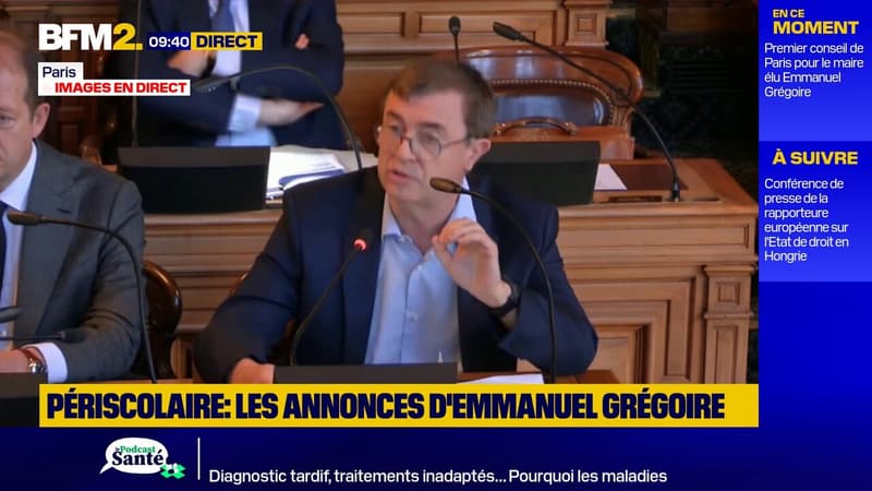 "Vous faites courir depuis des années des risques potentiels graves à l'ensemble des équipes présentes dans les écoles publiques parisiennes", lance Jean-Pierre Lecoq (LR) au maire Emmanuel Grégoire