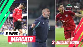 Lewandowski, Ronaldo, Tudor… Les 5 infos mercato du 3 juillet 2022 (à la mi-journée)