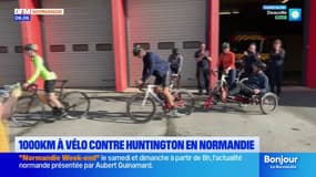 1.000 km à vélo en Normandie: une famille sensibilise à la maladie de Huntington