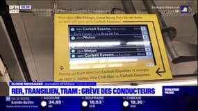 Grève des cheminots en Île-de-France: le trafic perturbé sur les lignes du RER et du Transilien