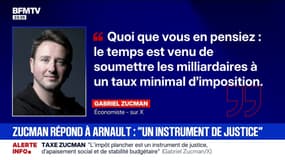 Taxe Zucman: l'économiste Gabriel Zucman reproche à Bernard Arnault "une attaque contre notre contrat social"