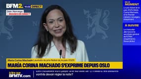 "Nous voulons que nos enfants rentrent chez eux": depuis Oslo, María Corina Machado, Nobel de la Paix 2025, assure qu'elle ira au bout de son combat au Venezuela