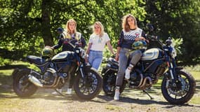 Caroline, Camille et Anastassia se déchaînent pour mieux ouvrir le monde de la moto aux femmes